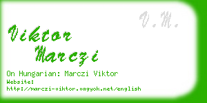 viktor marczi business card